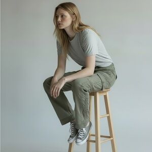 Vintage GAP Olive Green Women's Cargo Jeans